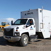 Specialized 4×4 Truck with Delta branding.